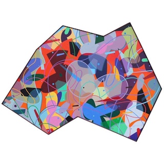 David B. Hickman - Bold Colorful Abstract Oil Painting