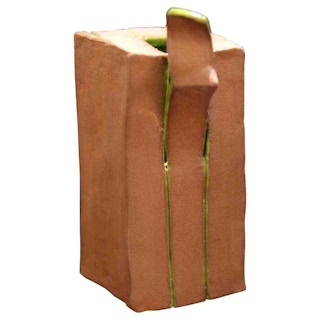 Minimalist Contemporary Distressed Ceramic Box, 21st Century