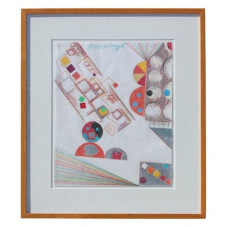 Geometric Abstract Pencil Drawing, 1981