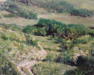 Kermit Oliver - "Road to Damascus, BG Study - Landscape 1977