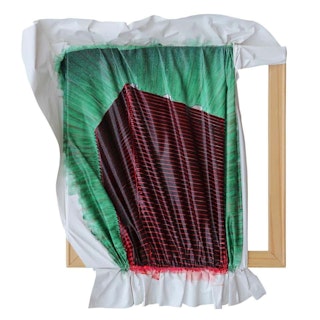 Chris Bexar "Head in the Cloud" Contemporary Experimental Abstract Sculpture Painting 2016