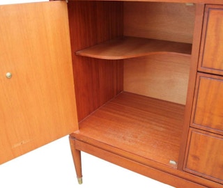 Elegant English Sideboard with Brass Hardware